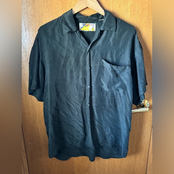 Vintage Creative Edge Silk Button Down Shirt M - Picture 9 of 9